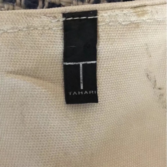 Vintage Elie Tahari Beige  SilkCrop Swing Blazer SzM - Picture 7 of 8